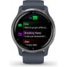 Часы GARMIN VENU 2 SILVER STAINLESS STEEL BEZEL WITH GRANITE BLUE CASE AND SILICONE BAND 10852